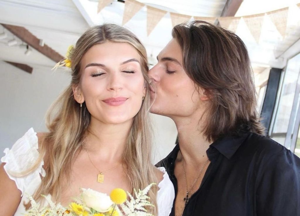 Damian Hurley and his girlfriend