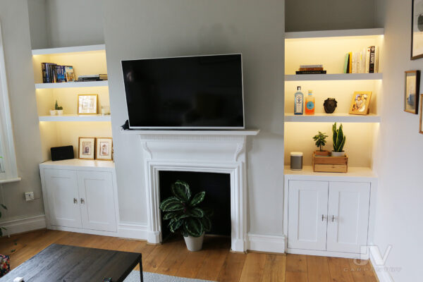 How to build shelves for alcoves