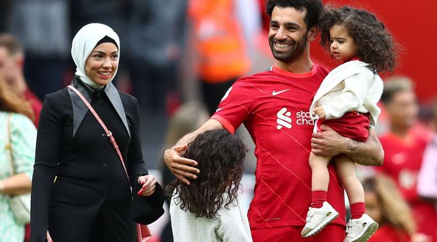 Mo Salah with his family