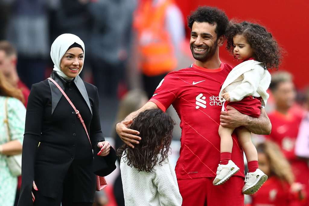 Mo Salah with his family