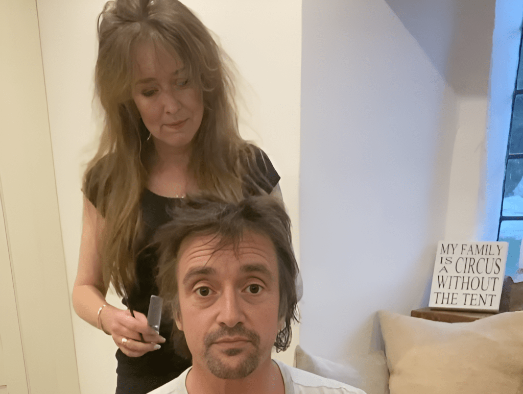 Richard Hammond with his wife