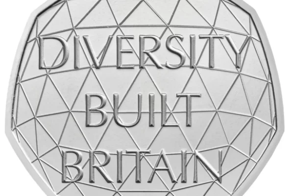 How much is a 50p coin from Diversity Built Britain worth?