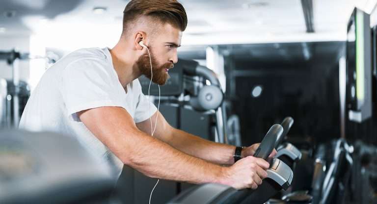 Person at treadmill