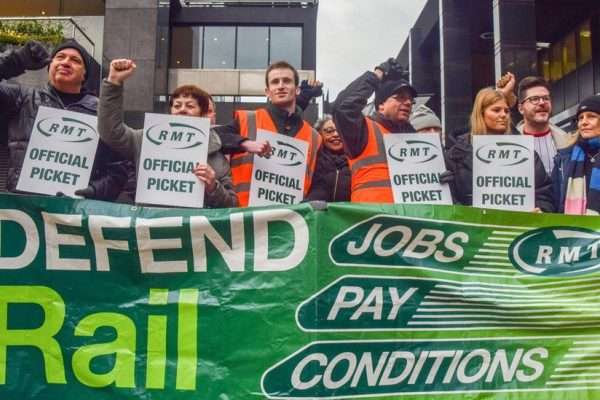 A massive RMT vote in favor of additional rail strikes