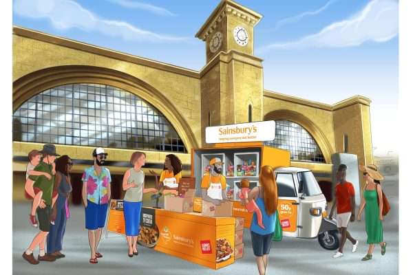 Sainsbury’s is providing ‘DINspire’ London commuters with 50-cent meal kits