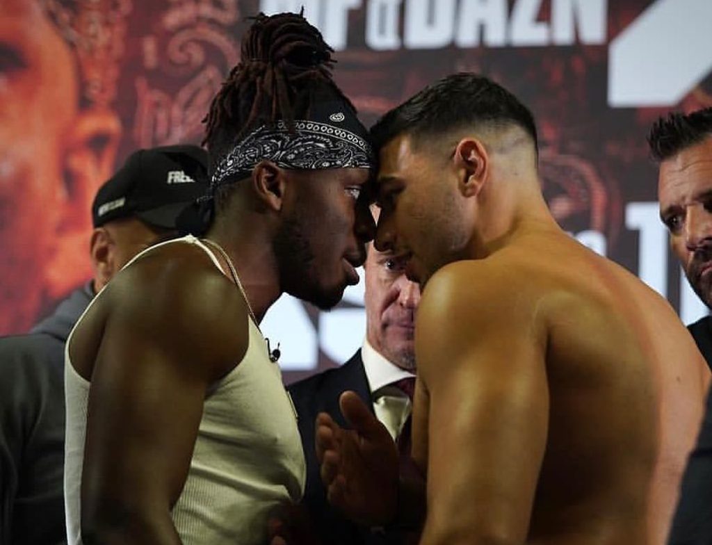 KSI and Tommy Fury face off