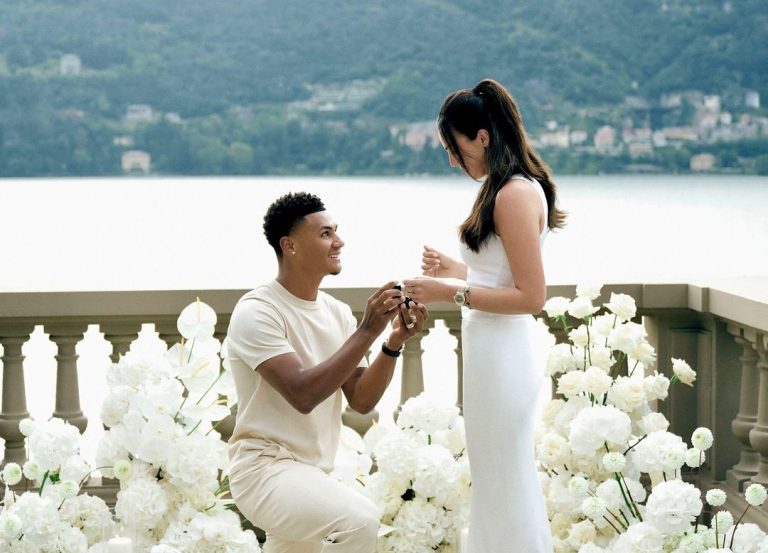 Ollie Watkins marrying with his partner