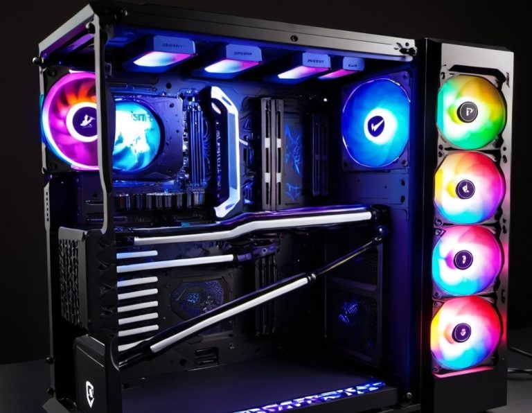 gaming CPU with RGB lights