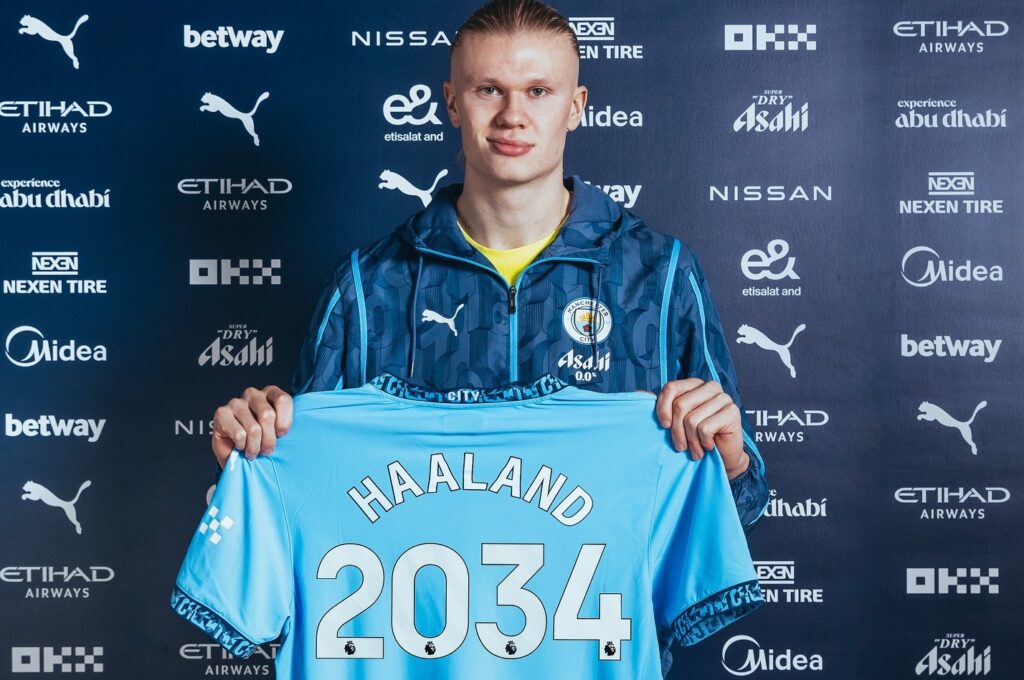 Haaland with ten year contract