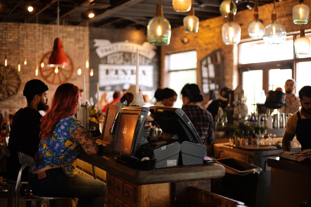 A london cafe. fair shot