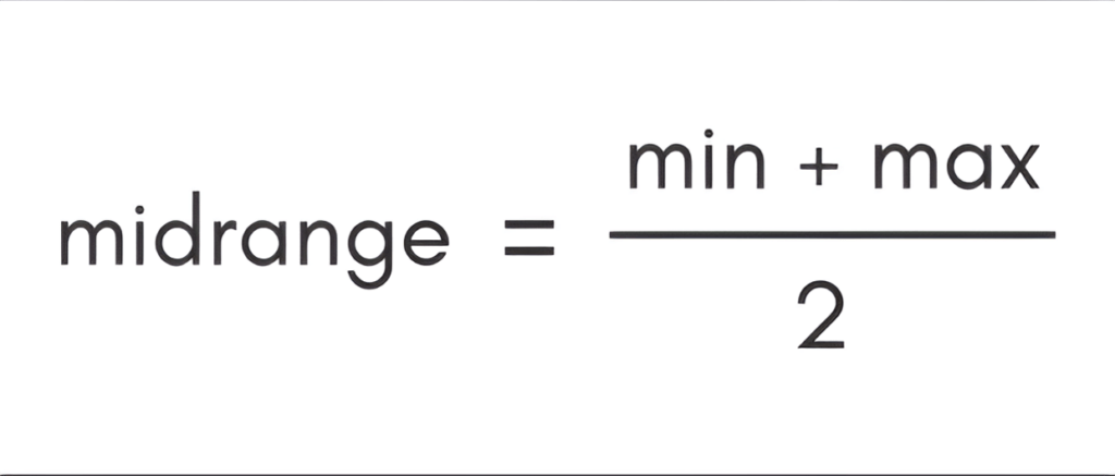 Midrange formula