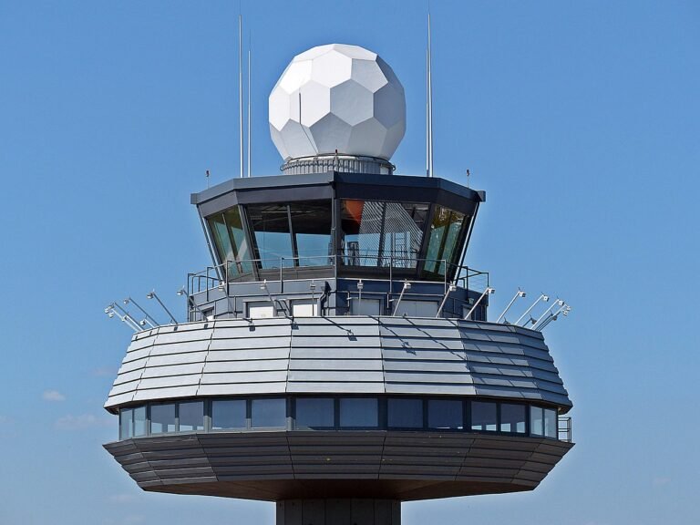 Air Traffic Controller Adam Gillespie inside
